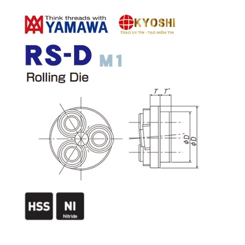 Bản vẽ kỹ thuật Bàn ren nén RS-D