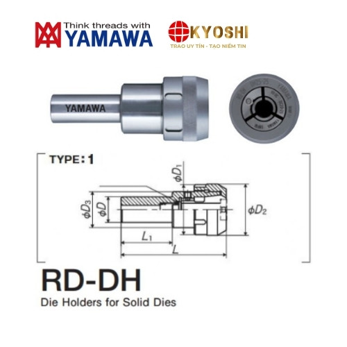 Hình ảnh Bầu kẹp bàn ren RD-DH type 1