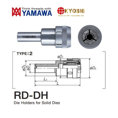 Hình ảnh Bầu kẹp bàn ren RD-DH type 2