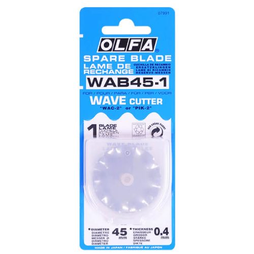 OLFA WAB45-1 (RB45W) | Lưỡi Dao Tạo Hình Lượn Sóng Lớn (45mm)
