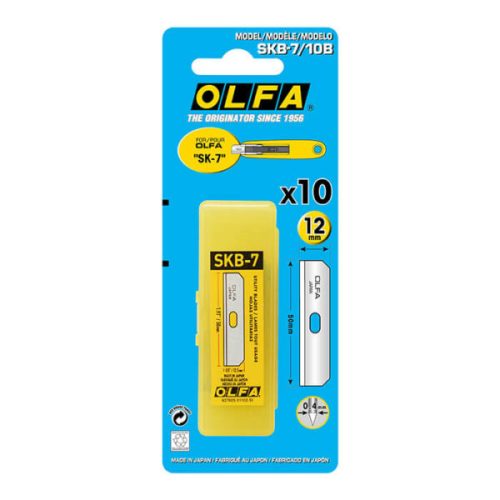 Olfa SKB-7/10B | Hộp Lưỡi Dao Thay Thế Dao Cắt An Toàn SK-7 Góc Cắt 90 Độ (10 Lưỡi)