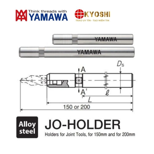 Cán khoan tâm gắn đầu JO-HOLDER từ Yamawa