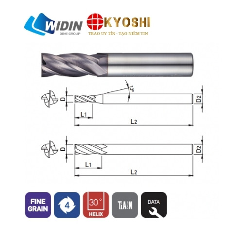 Dao phay 4 me ZE304P từ Widin