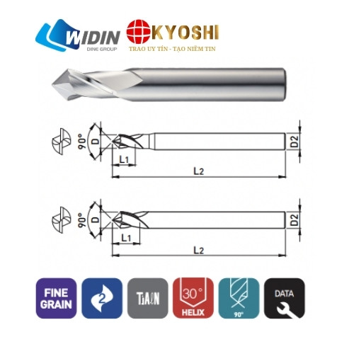 Dao phay vát cạnh & chích tâm CES302