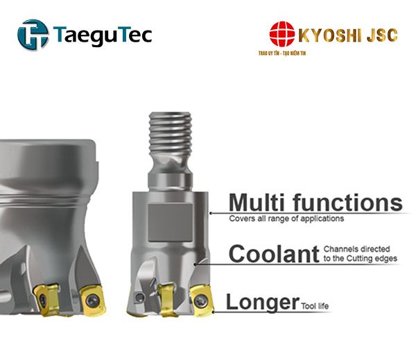 Đầu phay ngón sở hữu đa chức năng