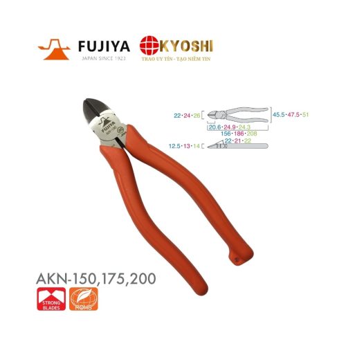 Kìm Cắt Chéo Fujiya - Dòng AKN150, AKN175, AKN200