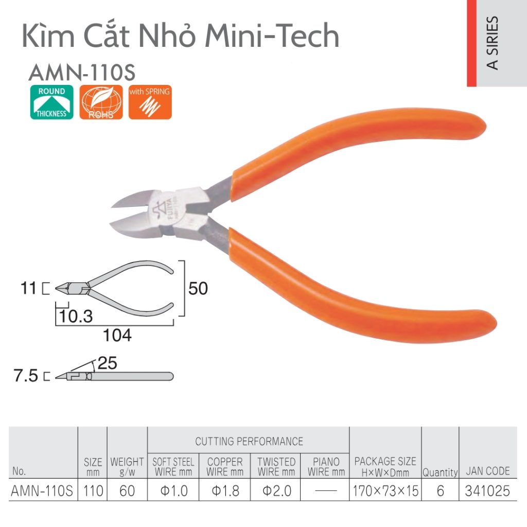 Thông số kỹ thuật Mini-Tech AMN-110S